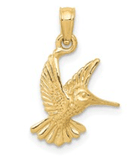 10k yellow gold hummingbird ch - Kelly Wade Jewelers Store