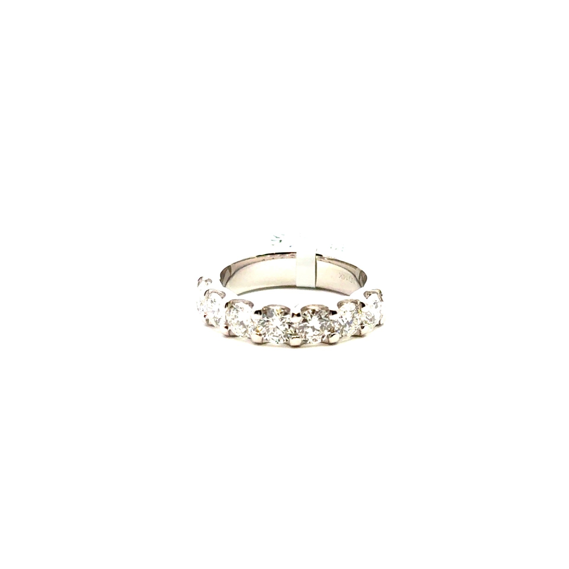 14k white gold 7 diamond ring - Kelly Wade Jewelers Store