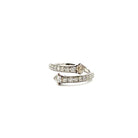 14k white gold diamond bypass - Kelly Wade Jewelers Store