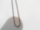 14k white gold double chain 16 - Kelly Wade Jewelers Store