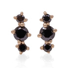 14k yellow gold 3 black diamon - Kelly Wade Jewelers Store