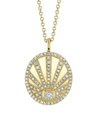 14k yellow gold bezel set diam - Kelly Wade Jewelers Store