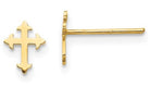 14k yellow gold cross earrings - Kelly Wade Jewelers Store