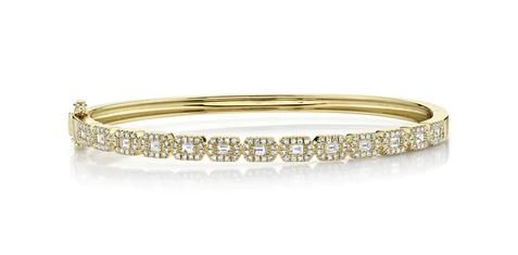 14k yellow gold diamond baguet - Kelly Wade Jewelers Store