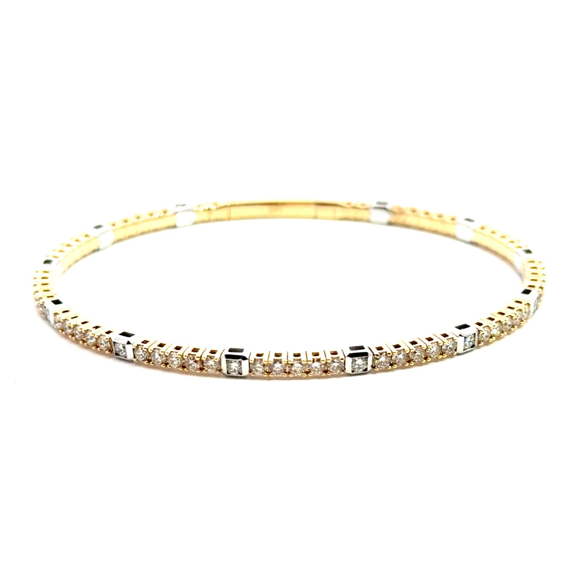 14k yellow gold diamond flexib - Kelly Wade Jewelers Store