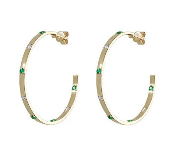 14k yellow gold hoop earrings - Kelly Wade Jewelers Store