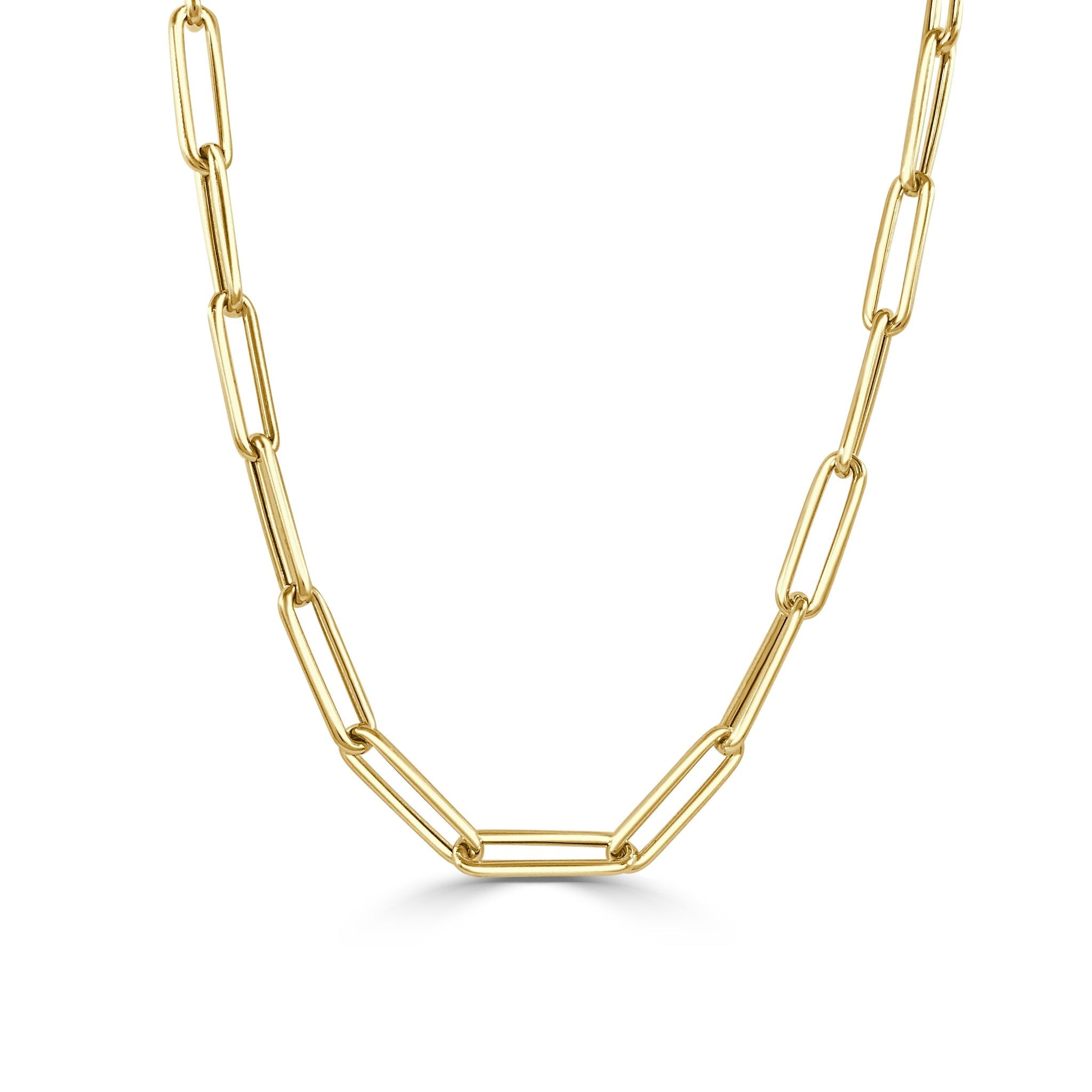 14k yellow gold large link cha - Kelly Wade Jewelers Store