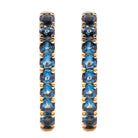 14k yellow gold London blue v - Kelly Wade Jewelers Store