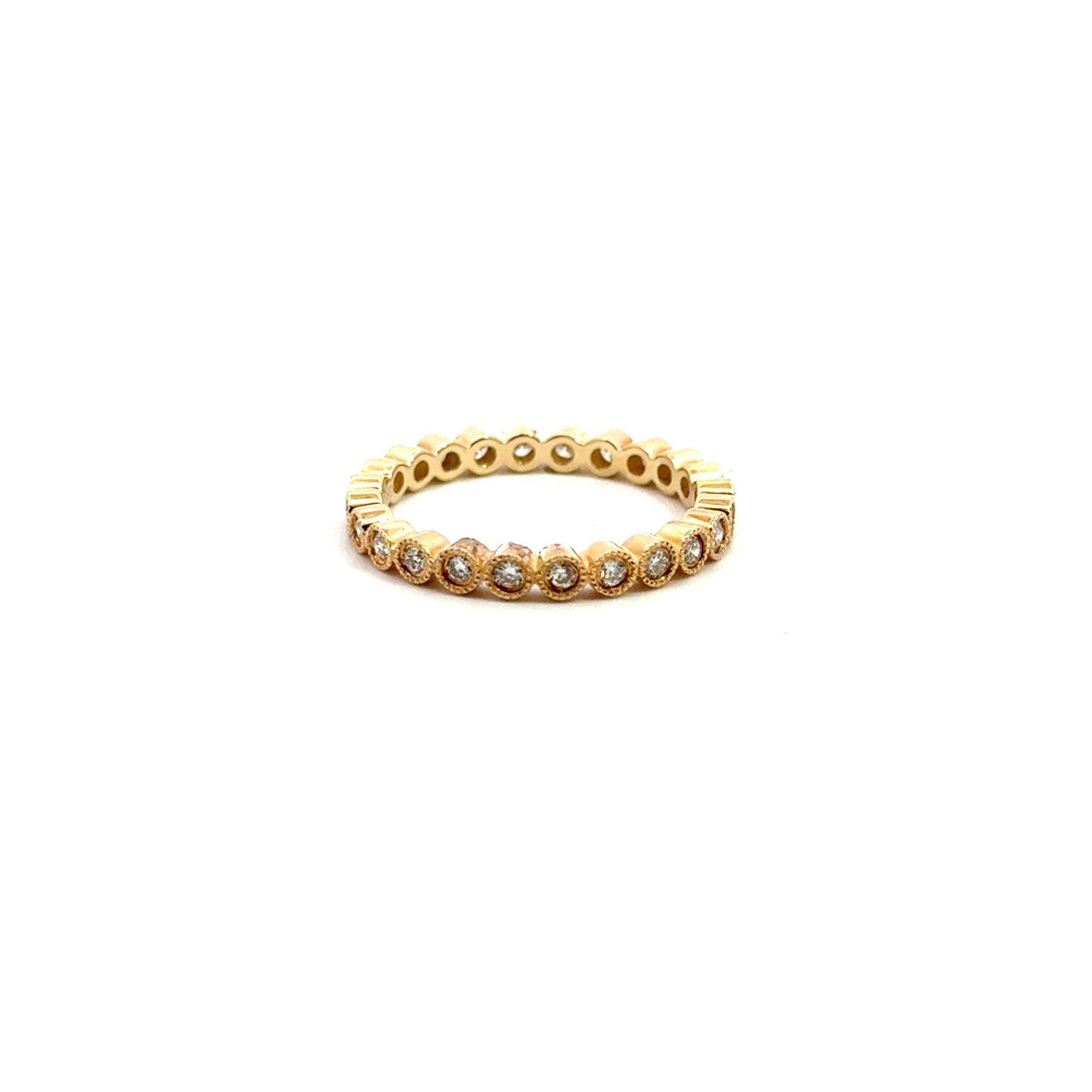 14k yellow gold miligrain beze - Kelly Wade Jewelers Store