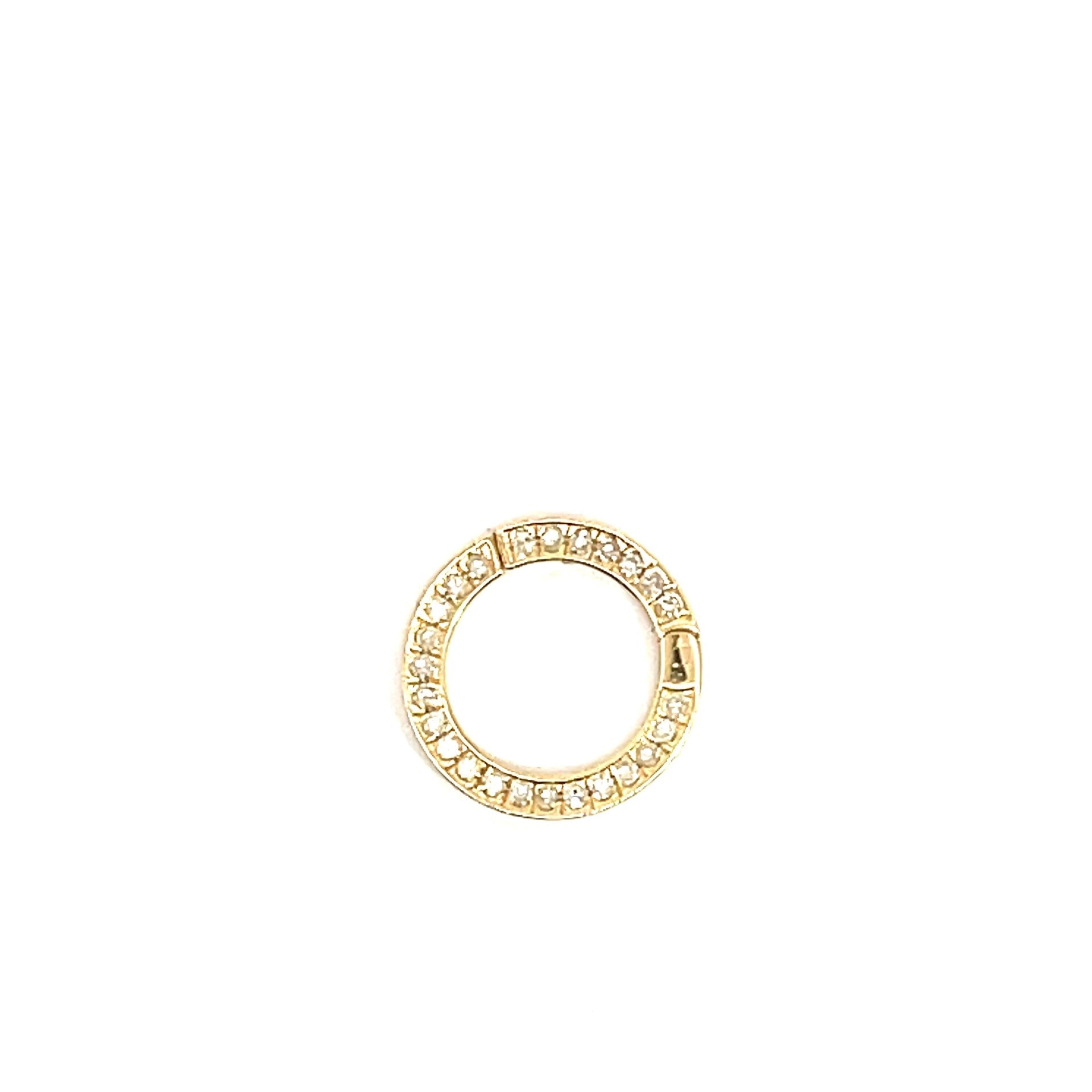 14k yellow gold one - sided diam - Kelly Wade Jewelers Store