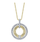 14k yellow gold open pave diam - Kelly Wade Jewelers Store