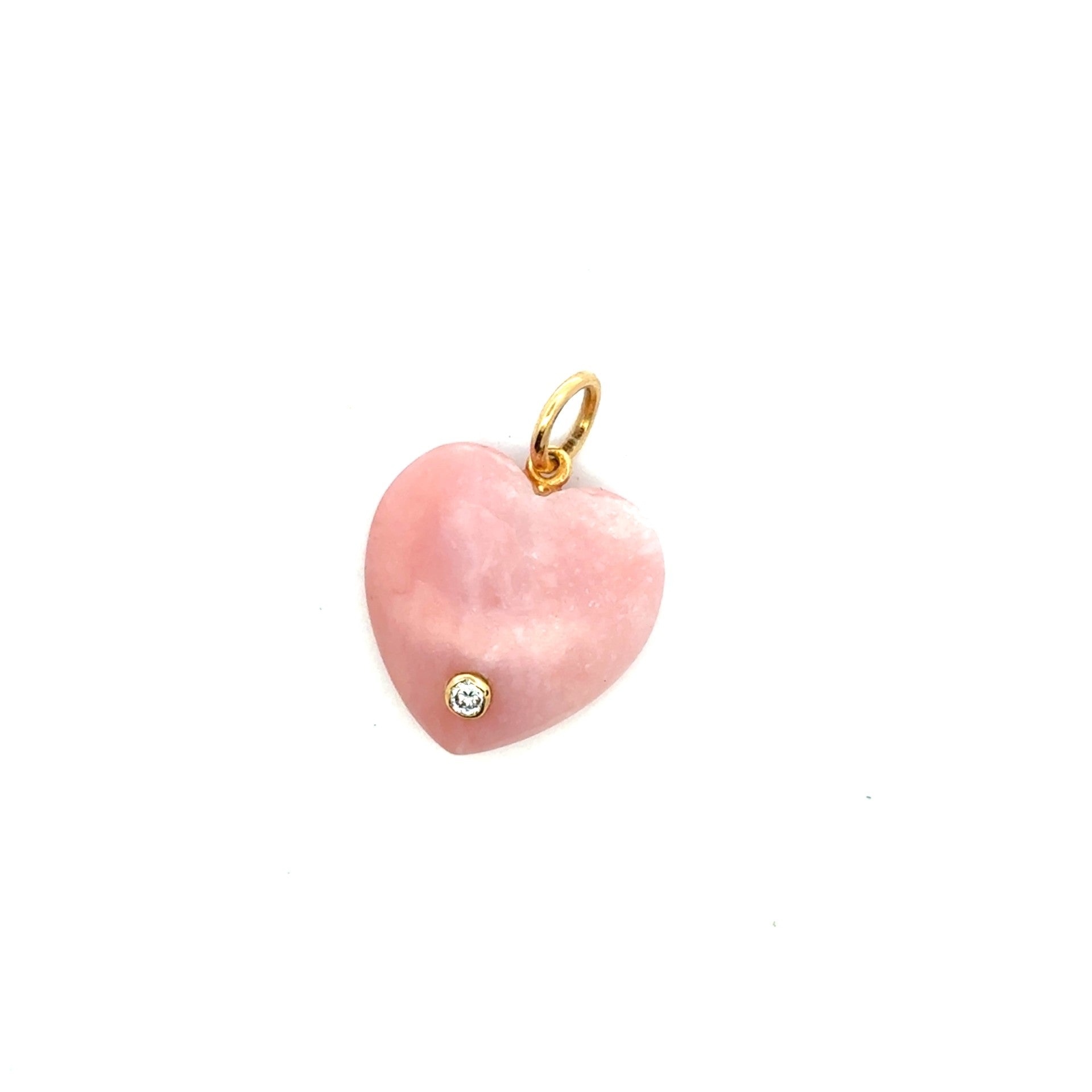 14k yellow gold pink carved he - Kelly Wade Jewelers Store