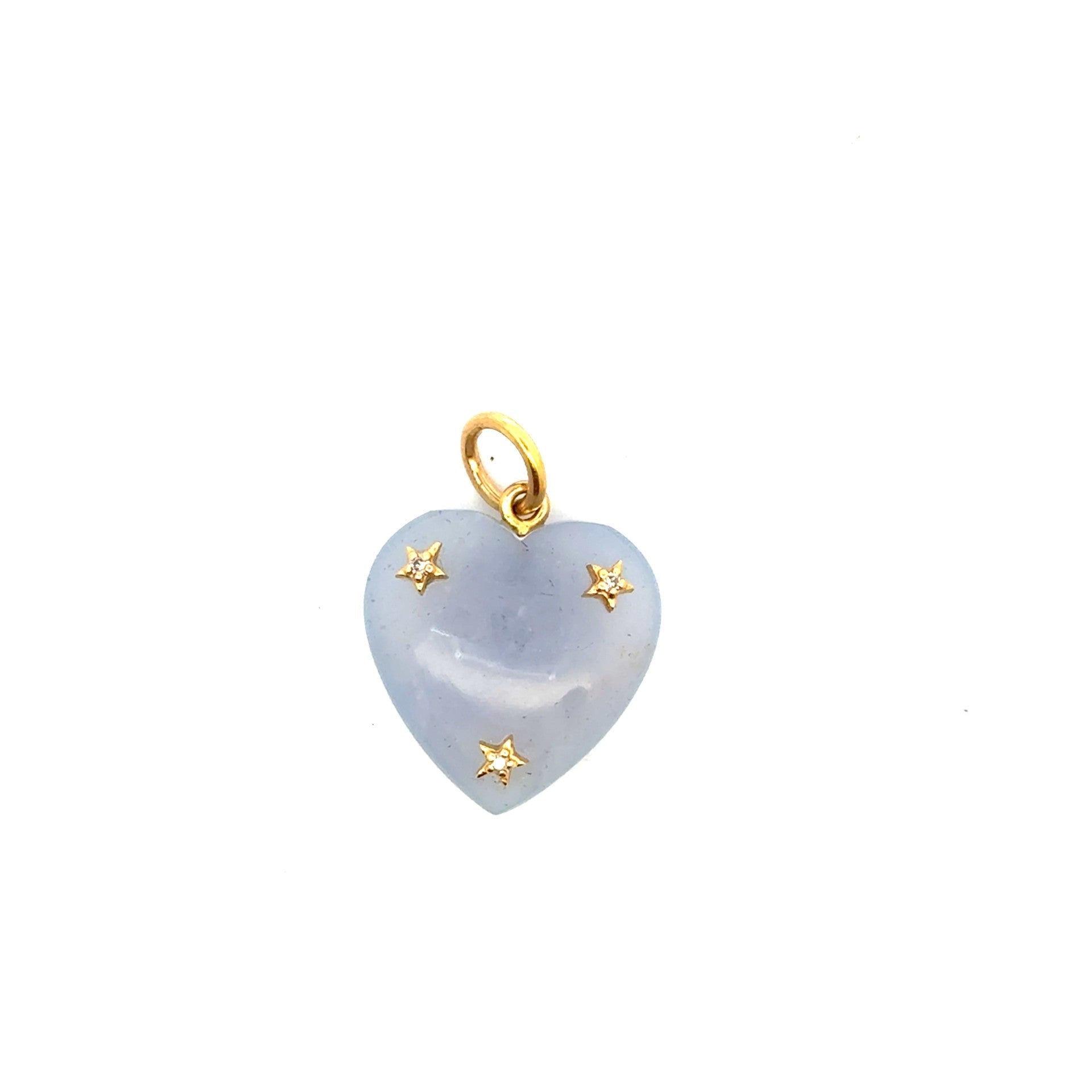 14k yellow light blue carved h - Kelly Wade Jewelers Store