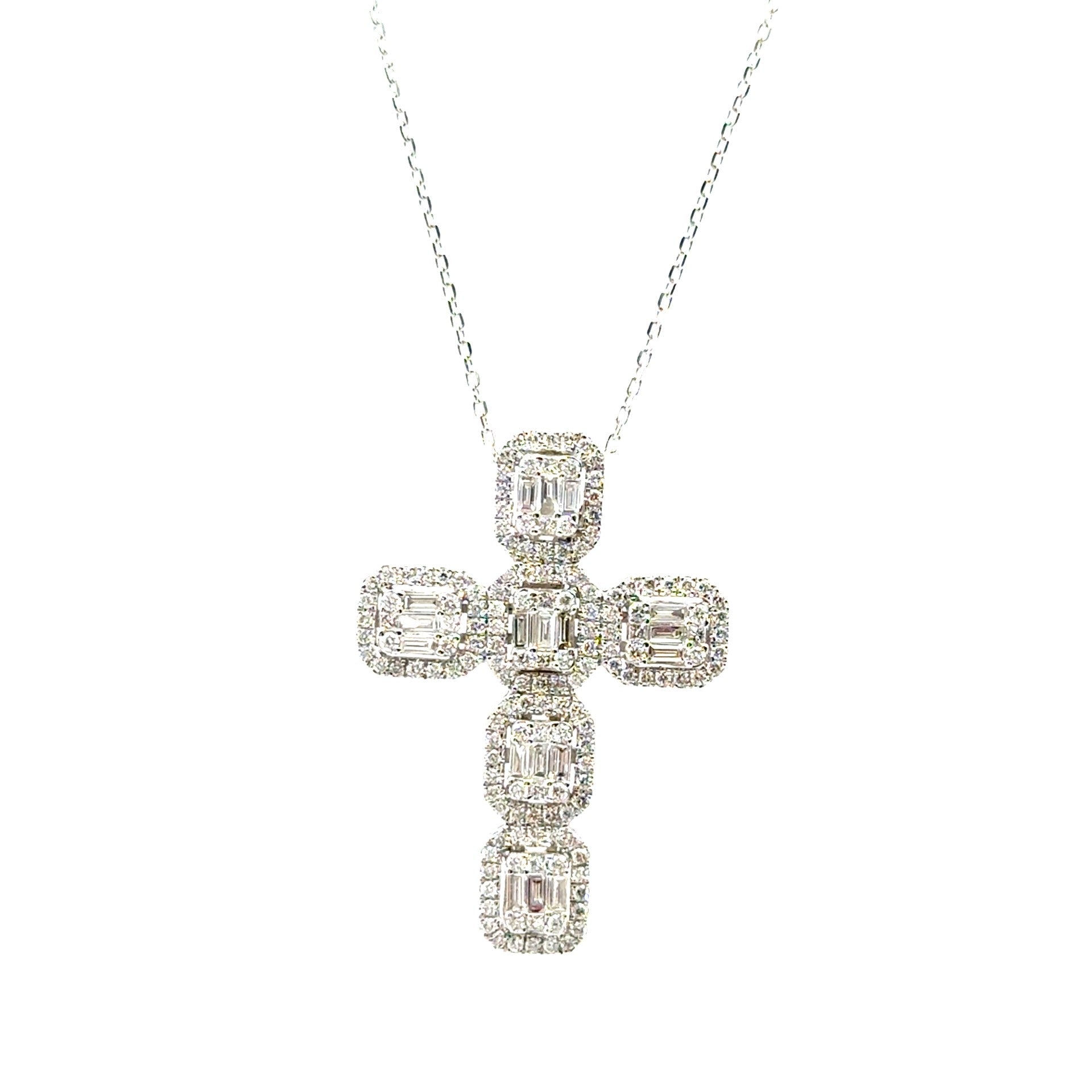 18k white gold illusion set di - Kelly Wade Jewelers Store