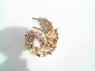 18k yellow gold brooch with di - Kelly Wade Jewelers Store