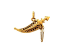 18k yellow gold dagger with sh - Kelly Wade Jewelers Store