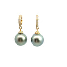 18k yellow gold Tahitian pearl - Kelly Wade Jewelers Store