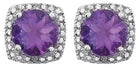 Amethyst Stud Earrings - Kelly Wade Jewelers Store