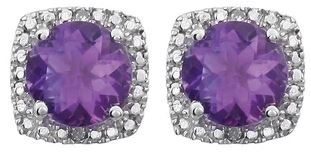 Amethyst Stud Earrings - Kelly Wade Jewelers Store