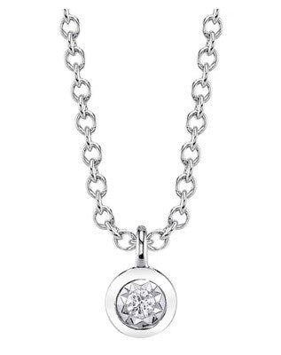 Bezel Set Diamond Necklace - Kelly Wade Jewelers Store