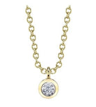 Bezel Set Diamond Necklace - Kelly Wade Jewelers Store