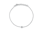 Bezel Set Diamond On Chain Bracelet - Kelly Wade Jewelers Store