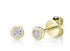 Bezel Set Diamond Stud Earrings - Kelly Wade Jewelers Store