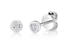 Bezel Set Diamond Stud Earrings - Kelly Wade Jewelers Store