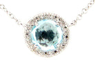 Blue Topaz Diamond Necklace - Kelly Wade Jewelers Store