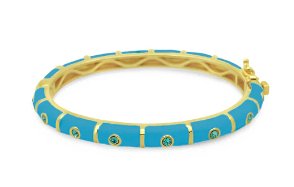 Children's Blue Enamel Bracelet - Kelly Wade Jewelers Store