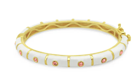 Children's White Enamel Bracelet - Kelly Wade Jewelers Store