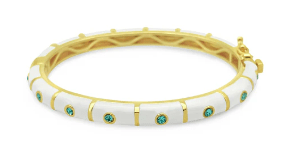 Children's White Enamel Bracelet - Kelly Wade Jewelers Store