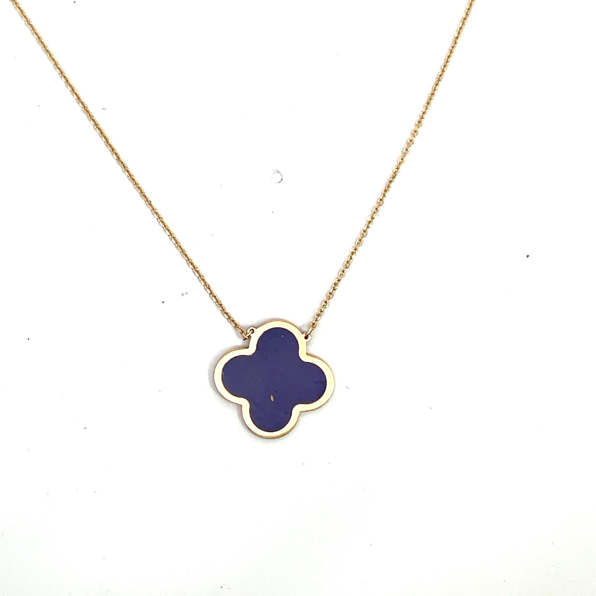 Clover Lapis Necklace - Kelly Wade Jewelers Store