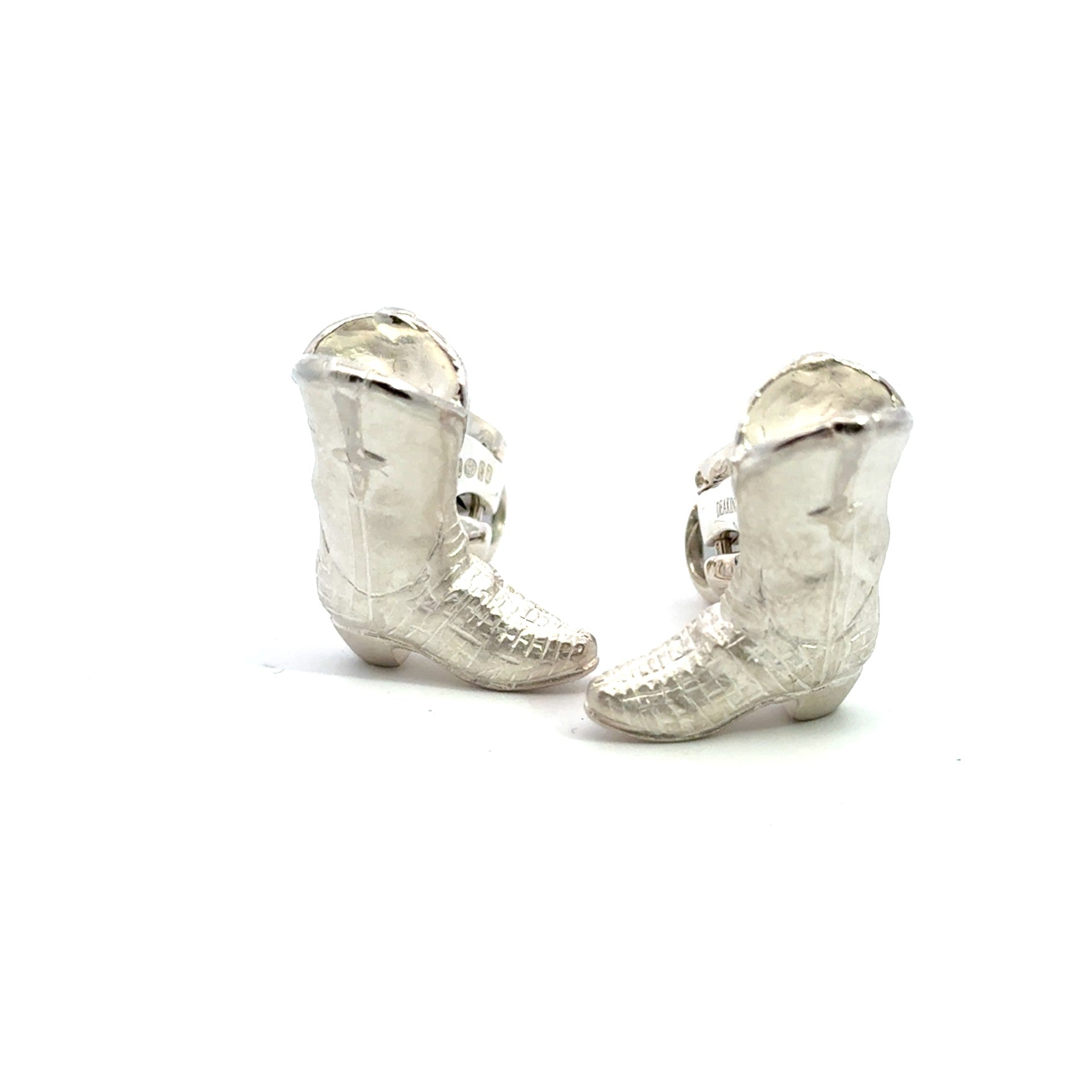 Deakin and Francis Silver Cowboy Boot Cufflinks - Kelly Wade Jewelers Store