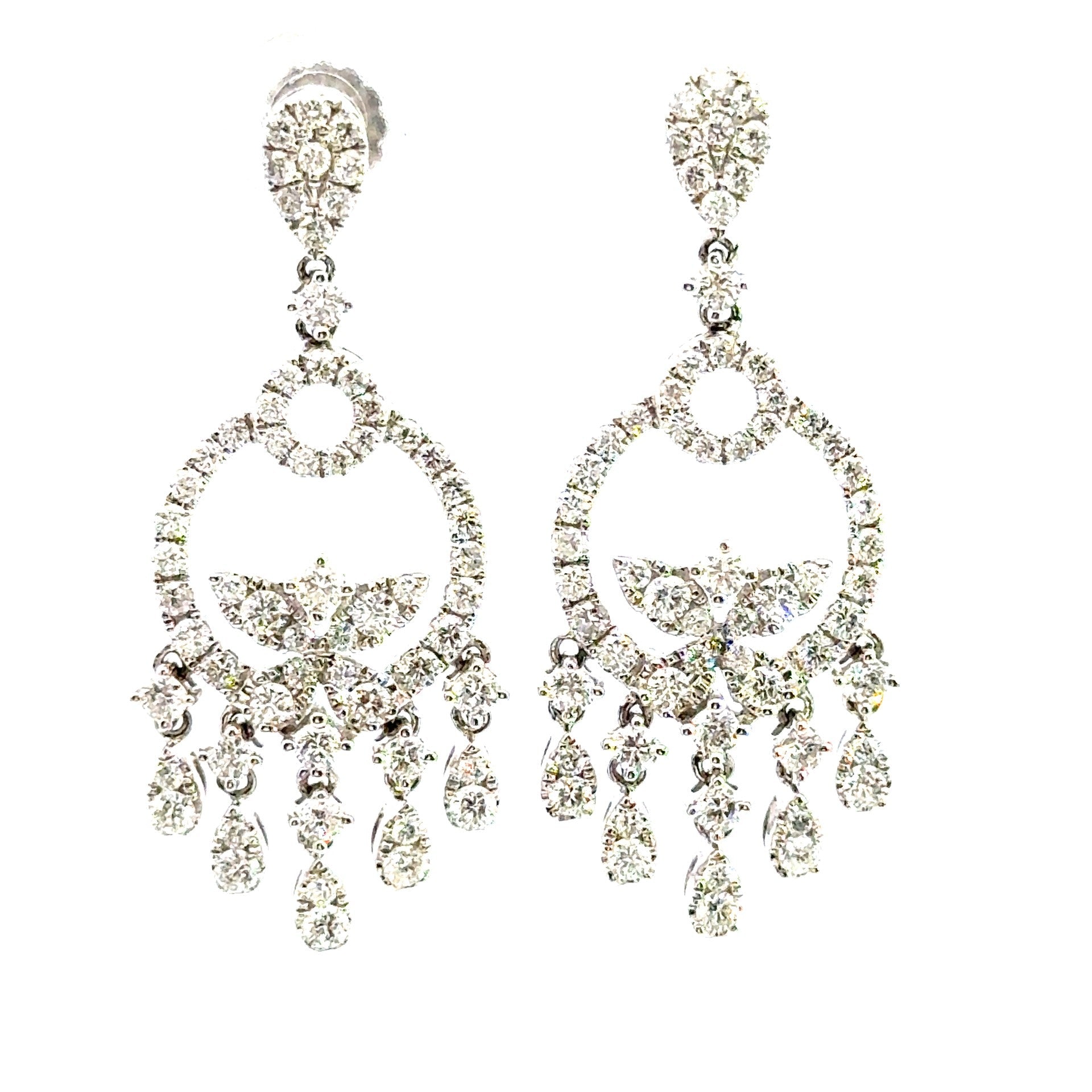 Diamond Chandelier Earrings - Kelly Wade Jewelers Store