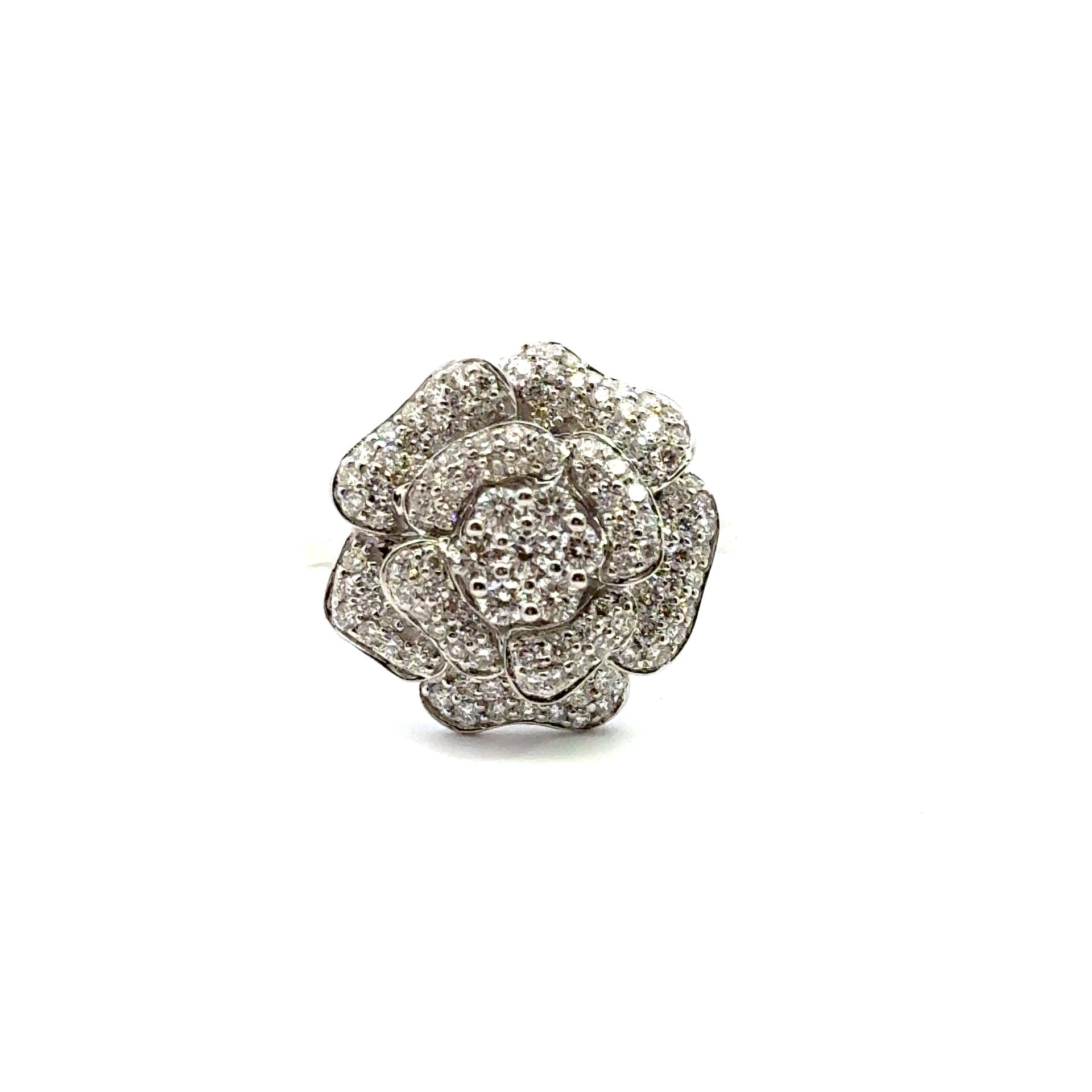 Diamond Flower Ring - Kelly Wade Jewelers Store