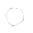 Diamond Flower Station Chain Bracelet - Kelly Wade Jewelers Store