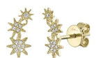 Diamond Star Stud Earrings - Kelly Wade Jewelers Store