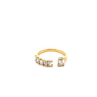 Emerald Cut Diamond Open Ring - Kelly Wade Jewelers Store