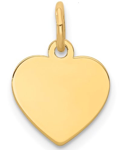 Engravable Heart Charm - Kelly Wade Jewelers Store