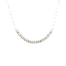 Floating Oval Diamond Paperclip Chain Necklace - Kelly Wade Jewelers Store