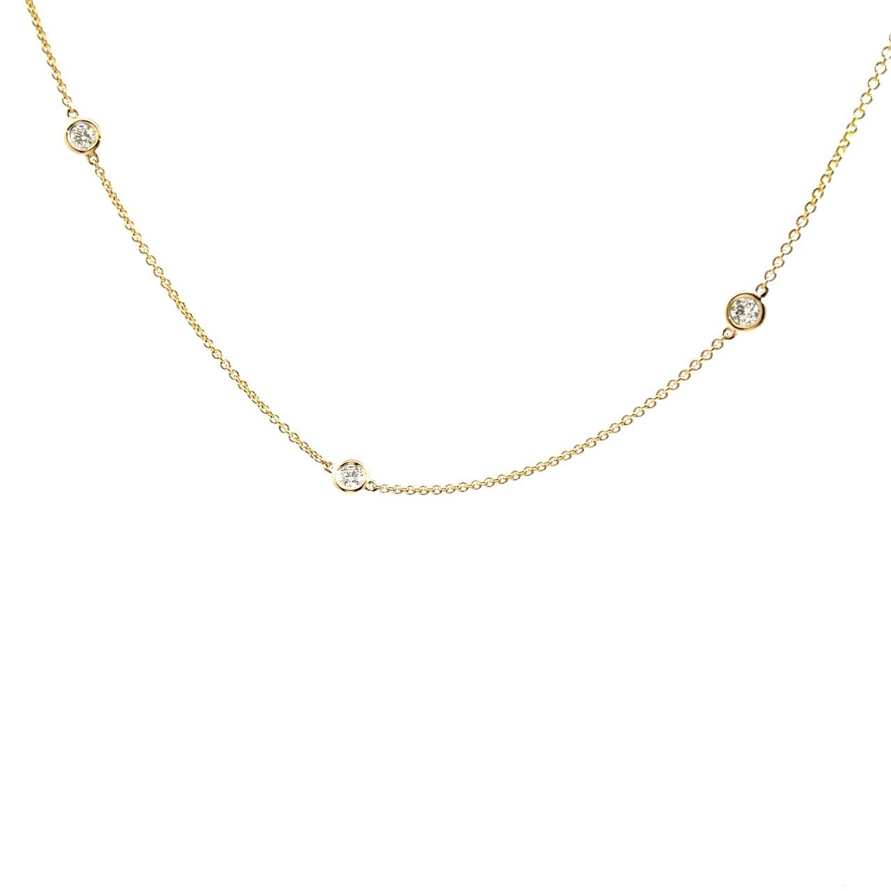 Gold Diamonds By the Yard Necklace - Kelly Wade Jewelers Store