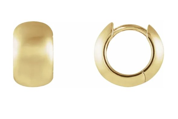 Gold Hinged Hoop Earrings - Kelly Wade Jewelers Store