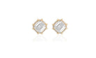 Goshwara Moon Quartz And Diamond Stud Earrings - Kelly Wade Jewelers Store