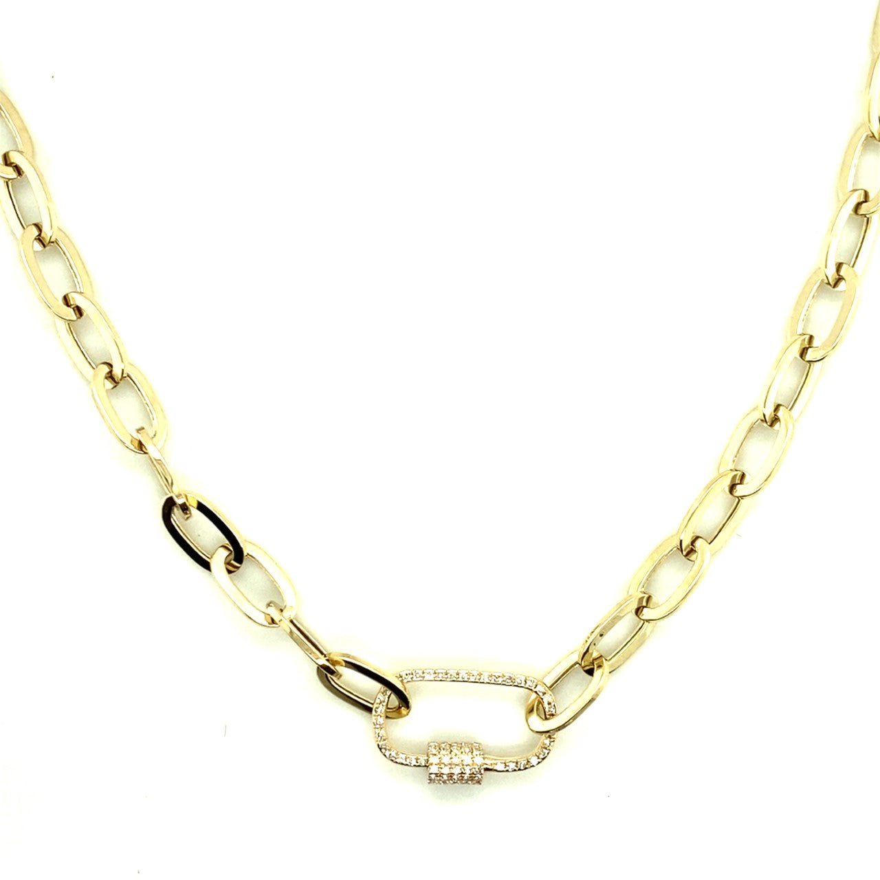 Link Necklace with Carabiner Clasp - Kelly Wade Jewelers Store