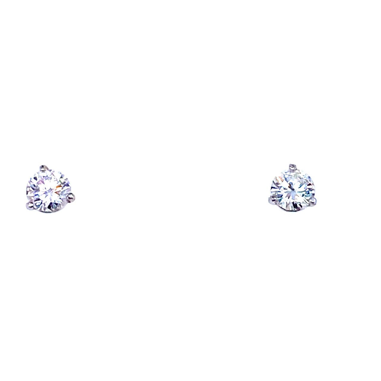 Martini Set Diamond Stud Earrings 3.76ctw - Kelly Wade Jewelers Store