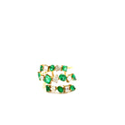 Mixed Shape Diamond and Emerald Ring - Kelly Wade Jewelers Store