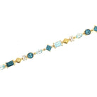 Multi - Shaped Blue Topaz And Diamond Strie Bracelet - Kelly Wade Jewelers Store