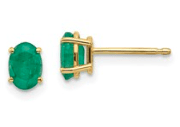 Oval Emerald Studs - Kelly Wade Jewelers Store