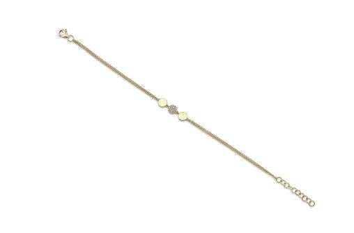 Pave Diamond Circle Chain Bracelet - Kelly Wade Jewelers Store